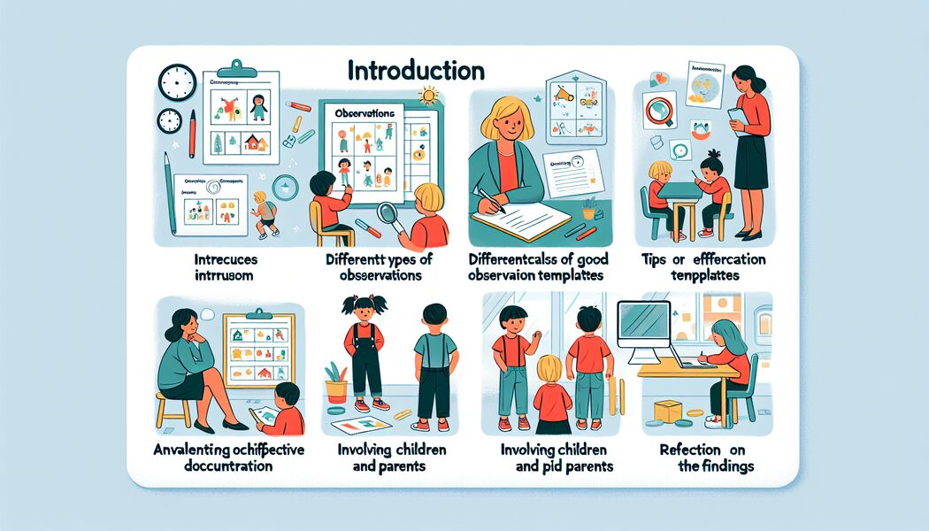 Beobachtungsvorlagen im Kindergarten: Beispiele und Tipps